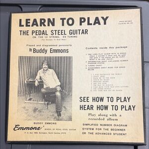 Buddy Emmons Pedal Steel Guitar Instruction Set